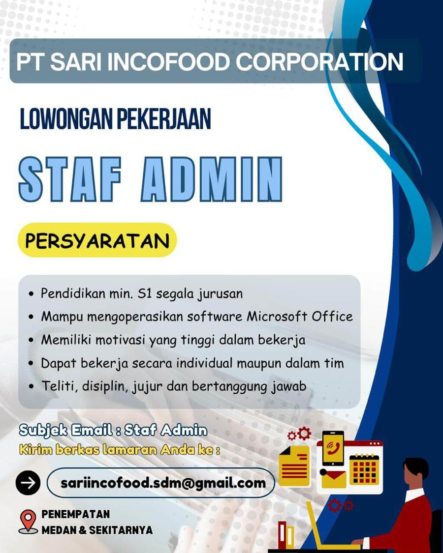 Loker Staf Admin Indocafe 2025